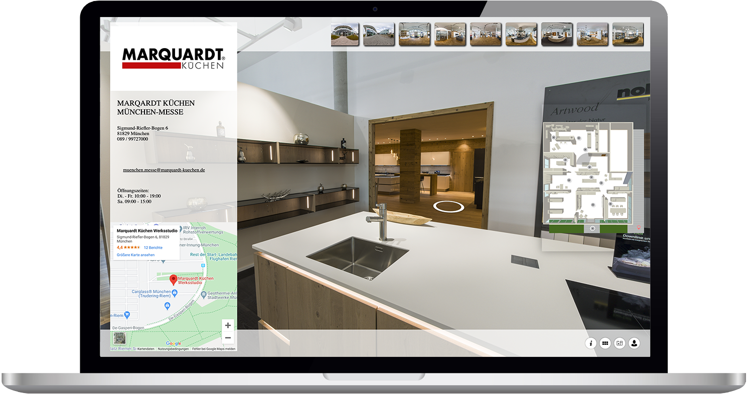 Macbook Dummy Virtuelle Tour